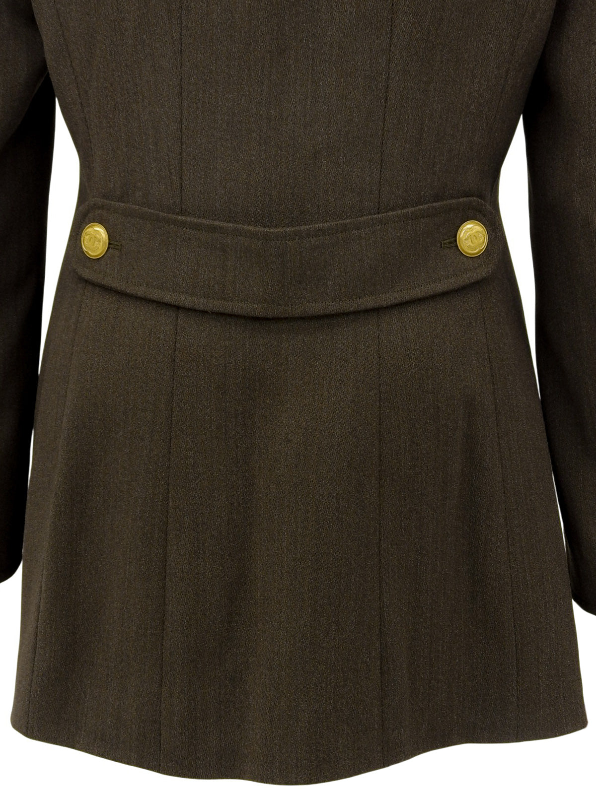 1996年製 ウールCCマークボタンダブルブレストジャケット ブラウン