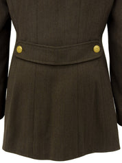 1996年製 ウールCCマークボタンダブルブレストジャケット ブラウン