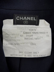 CCマークボタンジャケット ネイビー