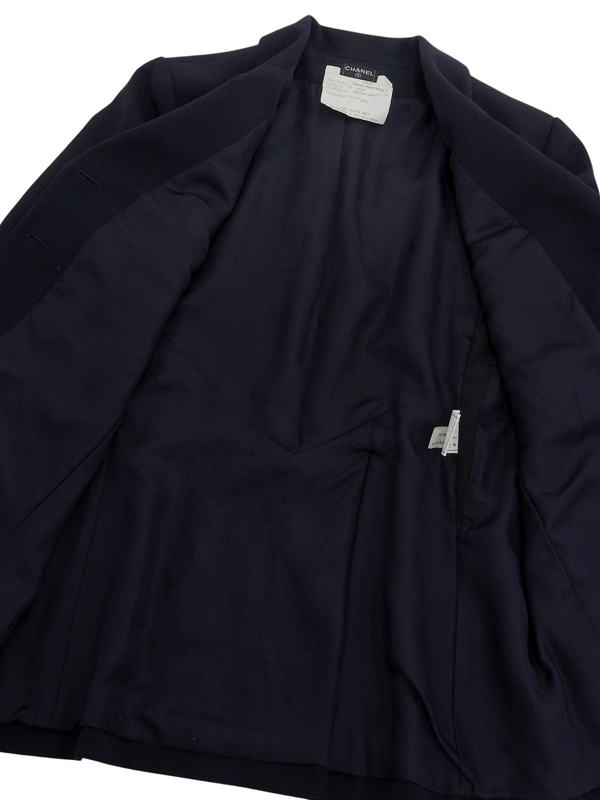 CCマークボタンジャケット ネイビー