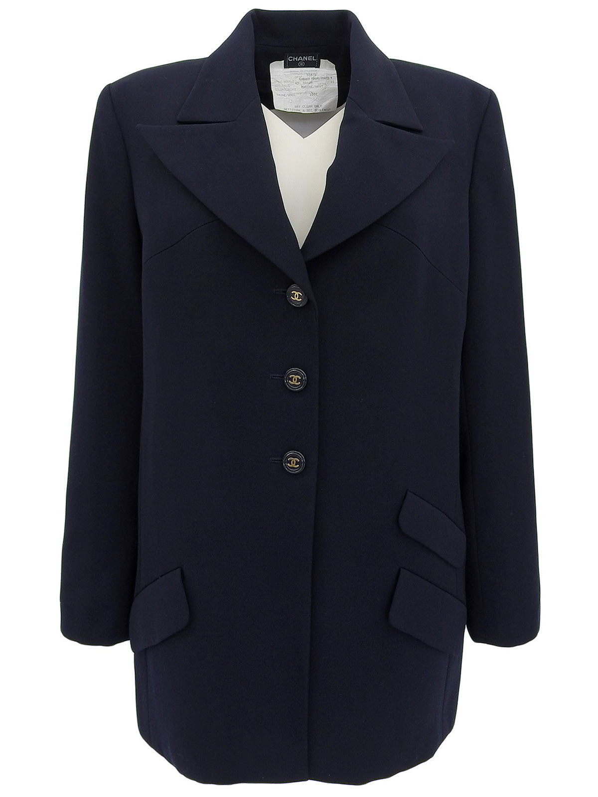 CCマークボタンジャケット ネイビー