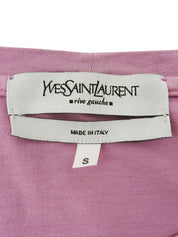 ベロアロゴハーフスリーブトップス　パープル