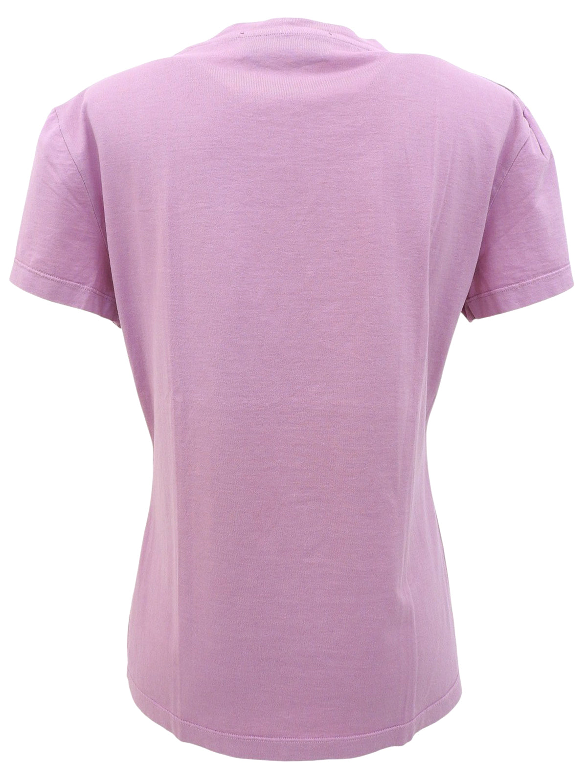 ベロアロゴハーフスリーブトップス　パープル