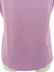 ベロアロゴハーフスリーブトップス　パープル