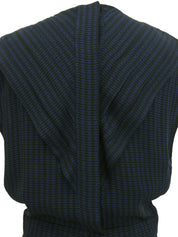 シルクCCマークパターンワンピース ブラック/ネイビー