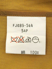 コットンロゴ刺繍ジャケット イエロー