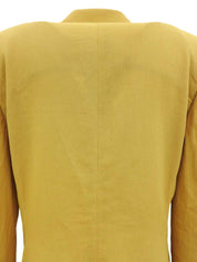 コットンロゴ刺繍ジャケット イエロー