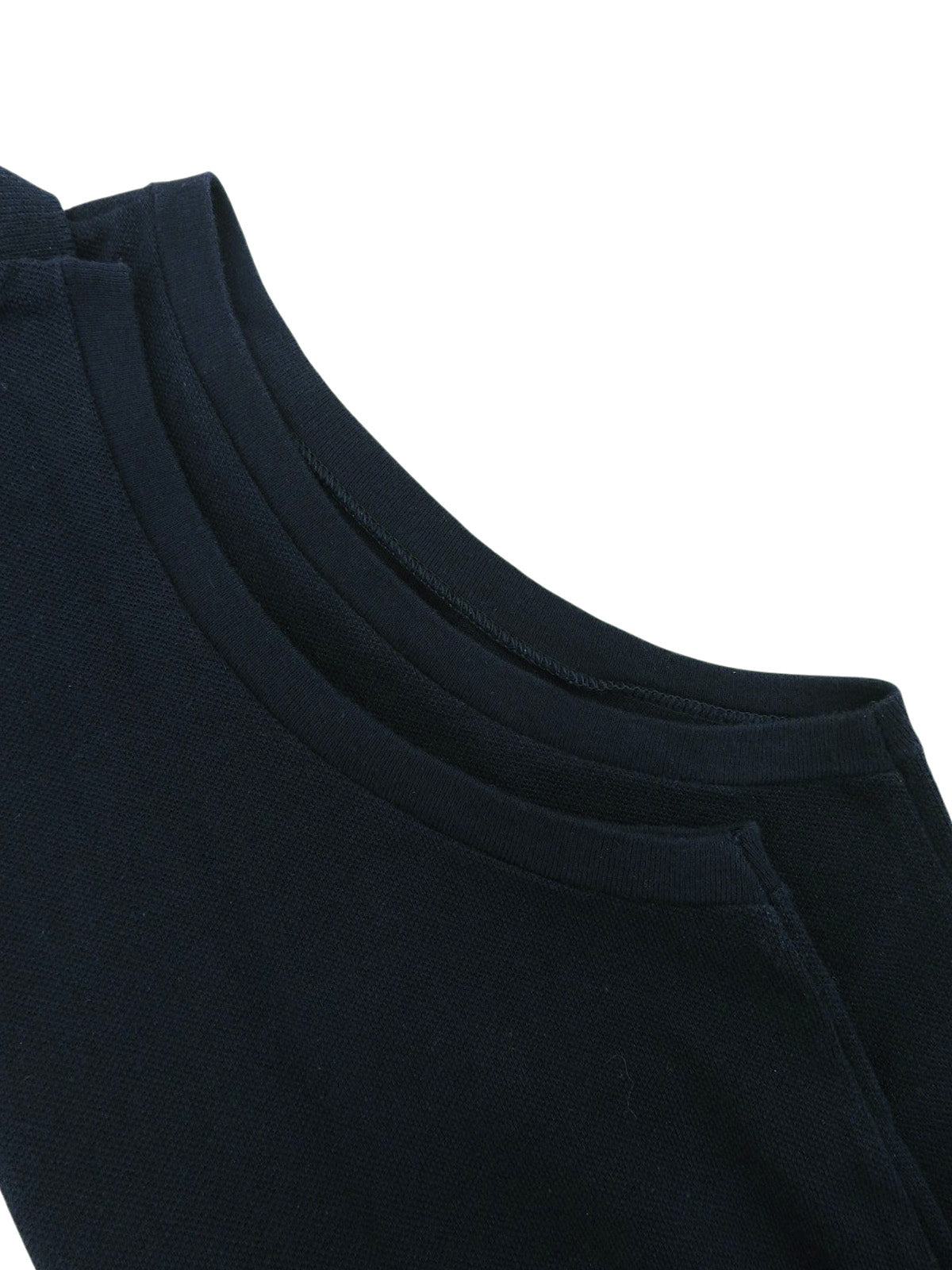 ロゴ刺繍ノースリーブポロシャツ　ネイビー