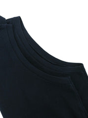 ロゴ刺繍ノースリーブポロシャツ　ネイビー