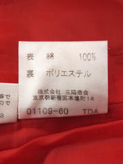 コットンチェックパターンスカート #38 レッド