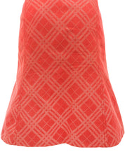 コットンチェックパターンスカート レッド