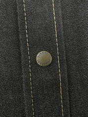 デニムロゴボタンシャツ ブラック