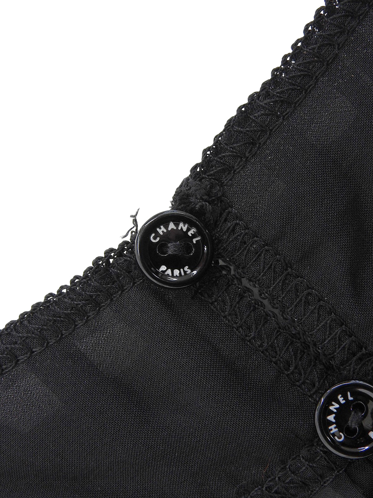 シルクシースルーノースリーブブラウス ブラック