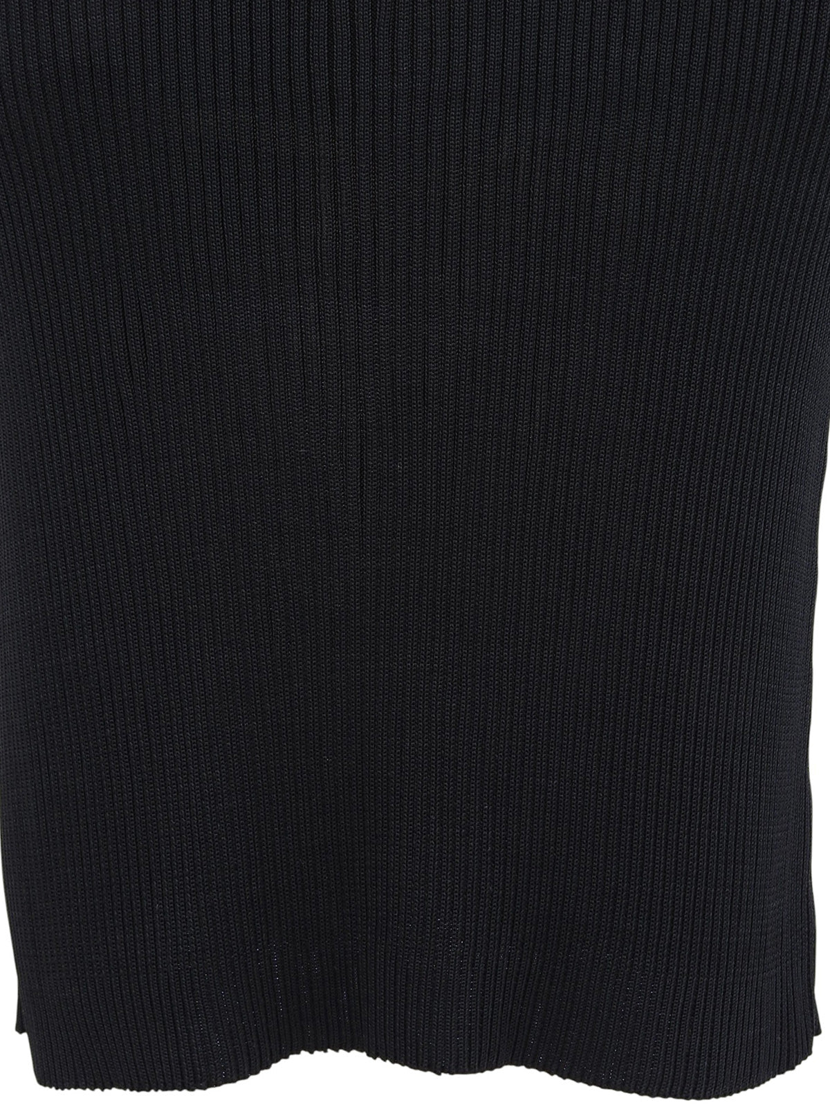 1997年製 CCマークボタンノースリーブリブニットワンピース ブラック