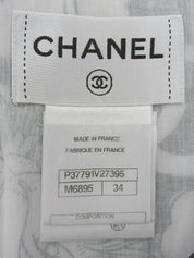 ライオンCCマークプリントノースリーブワンピース ホワイト/ブラック/マルチ