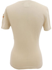 2000年製 カシミアロゴ半袖ニットトップス ベージュ