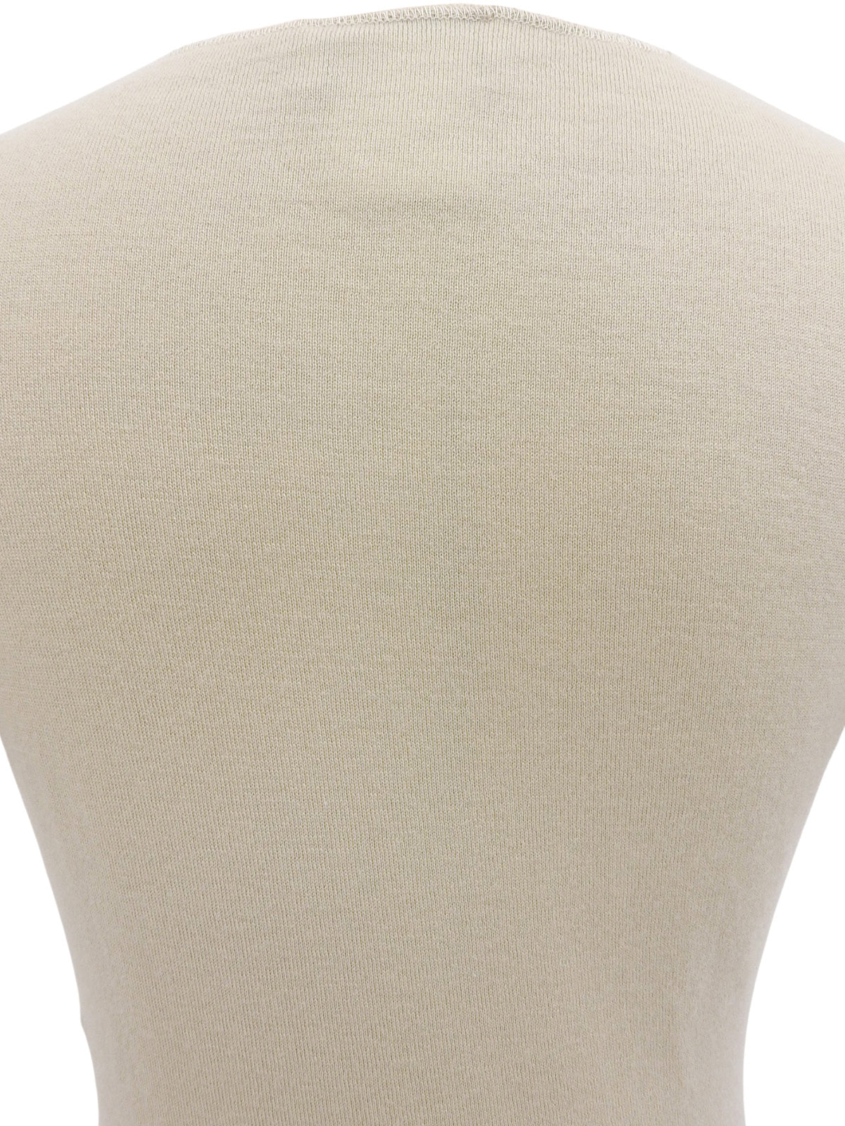 2000年製 カシミアロゴ半袖ニットトップス ベージュ