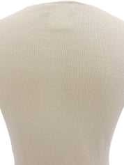 2000年製 カシミアロゴ半袖ニットトップス ベージュ