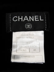 2008 Velour CC Mark Button Shirt, Black