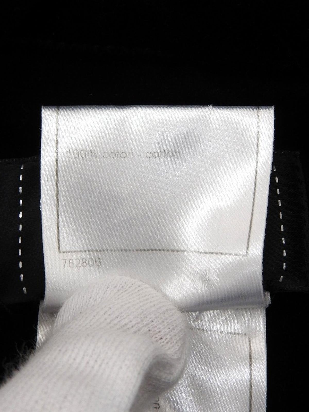 2008 Velour CC Mark Button Shirt, Black