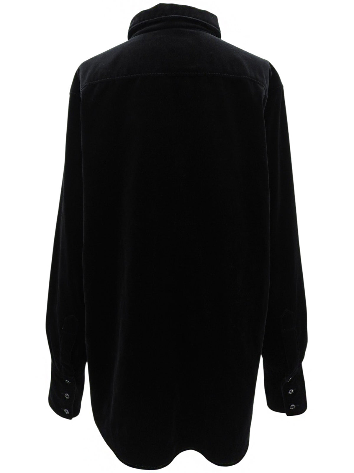 2008 Velour CC Mark Button Shirt, Black