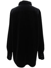 2008 Velour CC Mark Button Shirt, Black