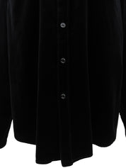2008 Velour CC Mark Button Shirt, Black