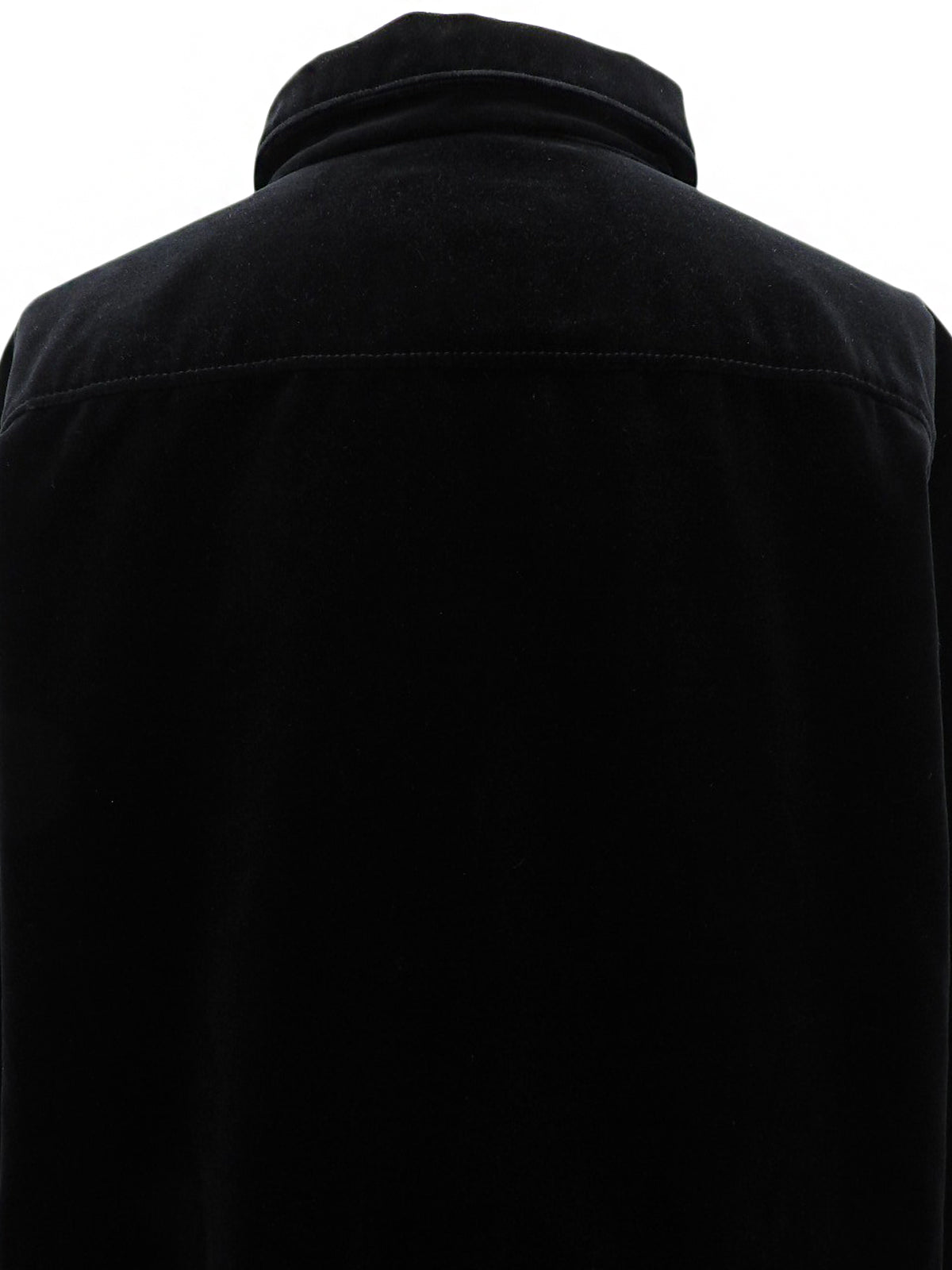 2008 Velour CC Mark Button Shirt, Black