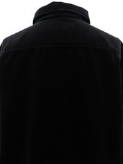 2008 Velour CC Mark Button Shirt, Black