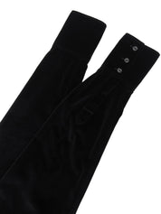 2008 Velour CC Mark Button Shirt, Black