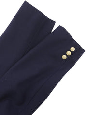 ウールロゴエンブレムワッペンダブルブレストジャケット ネイビー