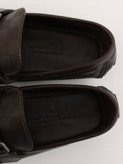 2013 Damier Hockenheim Loafers, Dark Brown