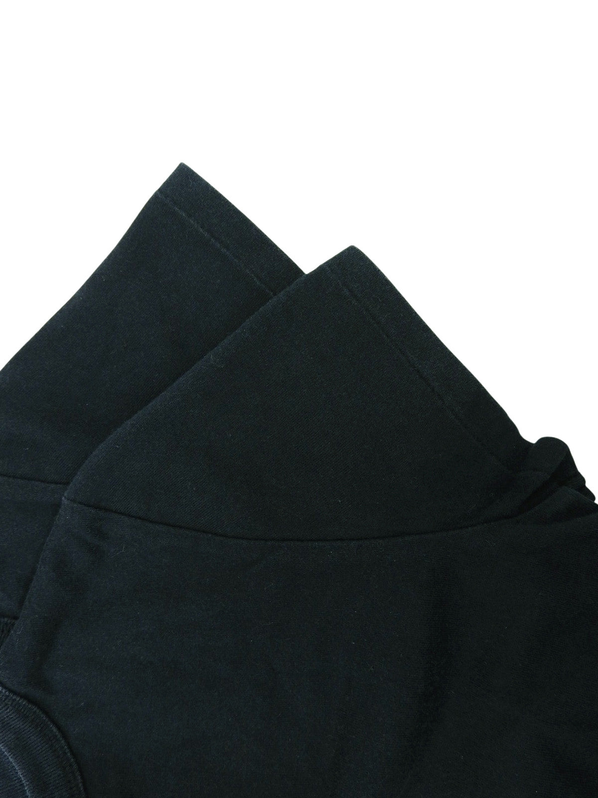 Logo Print Half Sleeve Top in Black