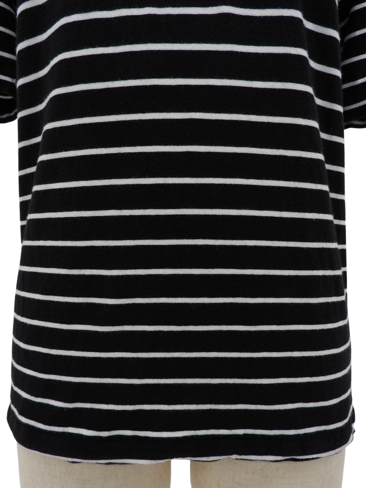 Border Pattern Logo Embroidered Polo Shirt Black/White