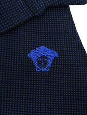 メデューサ刺繍ノースリーブトップス　ネイビー