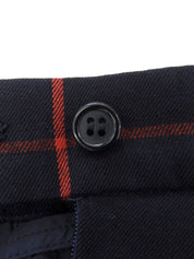 Wool Check Pattern Skirt Navy/Red