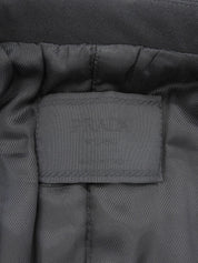 ナイロンロゴジップアップコート　ブラック