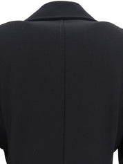 ナイロンロゴジップアップコート　ブラック