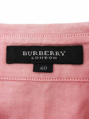Logo Embroidered Long Sleeve Shirt Pink