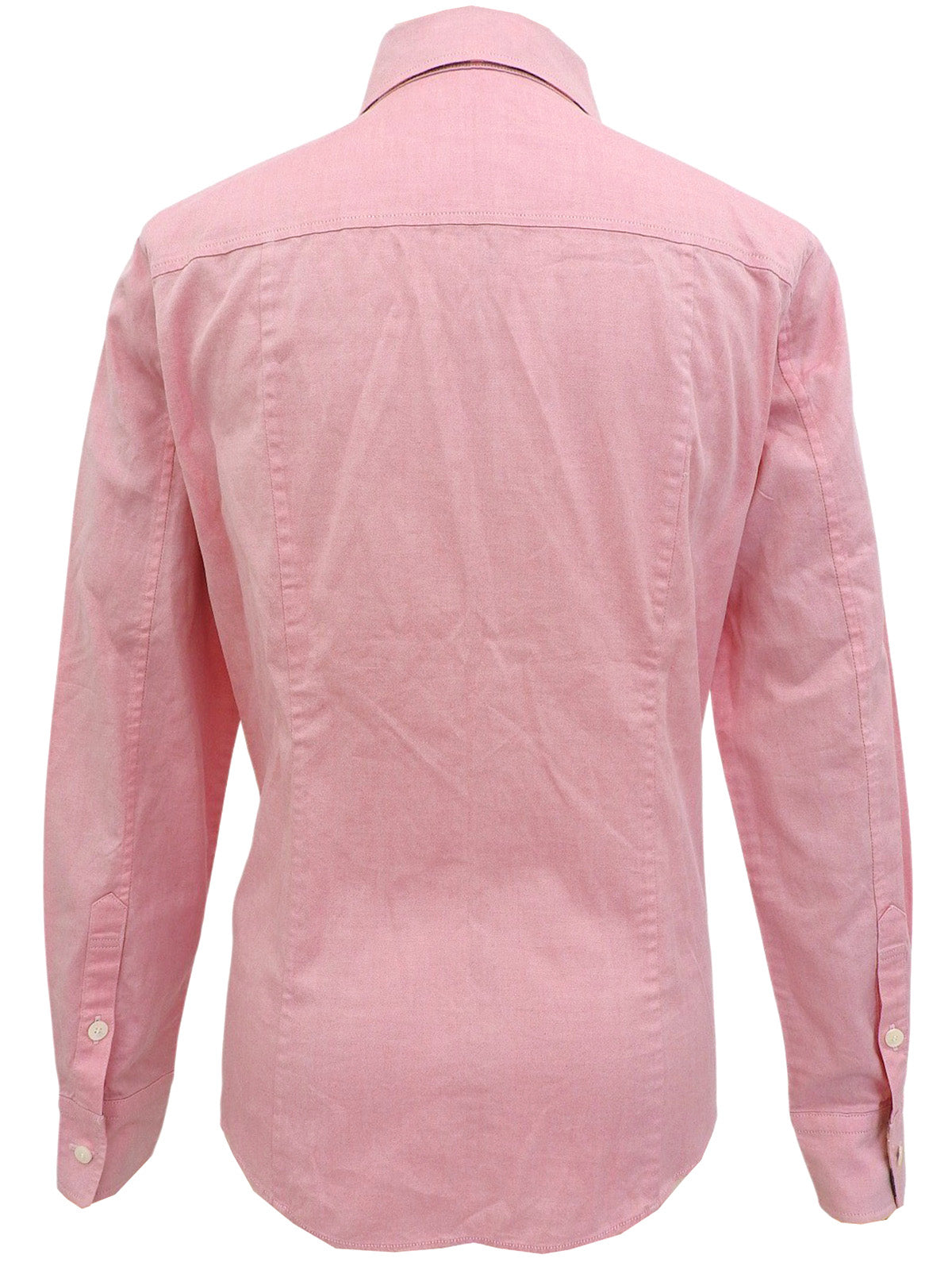 Logo Embroidered Long Sleeve Shirt Pink