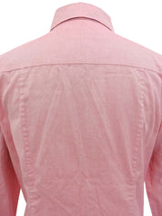 Logo Embroidered Long Sleeve Shirt Pink