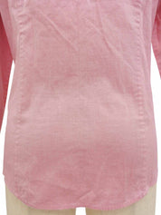 Logo Embroidered Long Sleeve Shirt Pink