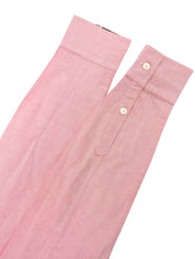 Logo Embroidered Long Sleeve Shirt Pink