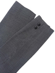 ハウンドトゥースパターンロゴボタンセットアップ ブラック/ホワイト