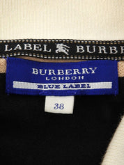 ボーダーパターンロゴ刺繍ポロシャツ ベージュ/ブラック