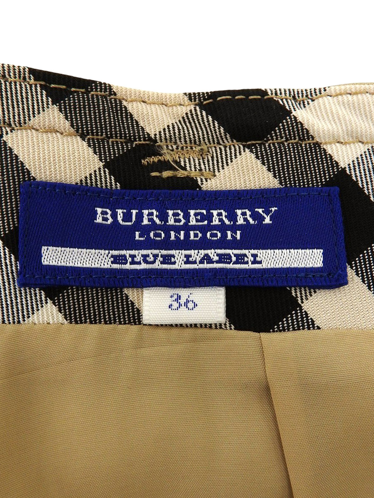 Logo Embroidered Belted Flared Skirt in Beige