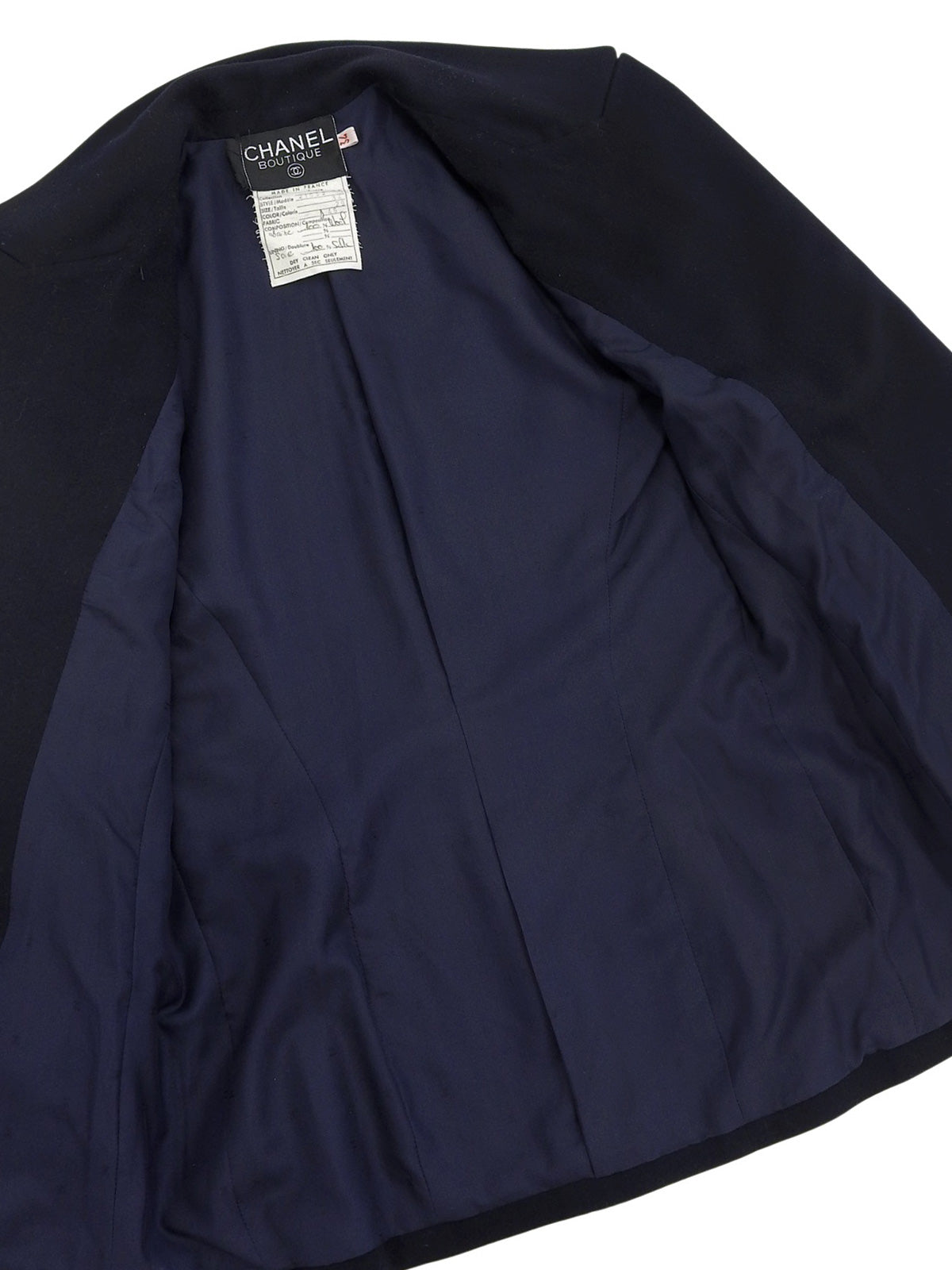 CCマークボタンダブルブレストジャケット ネイビー