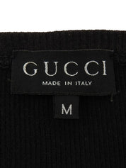 Logo Hook Long Sleeve Top in Black