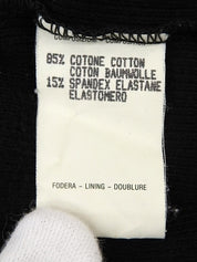 ロゴフックロングスリーブトップス　ブラック