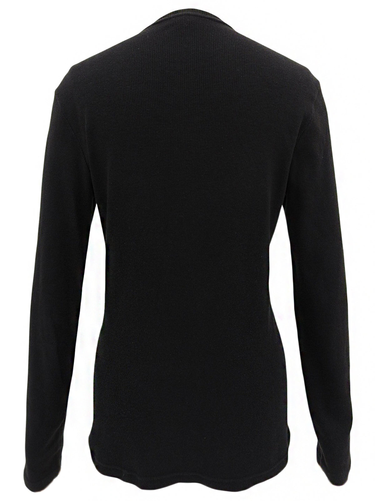 Logo Hook Long Sleeve Top in Black